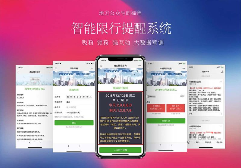 AI智能识别车牌的限行提醒系统 微信公众号限行提醒源码-理遇资源