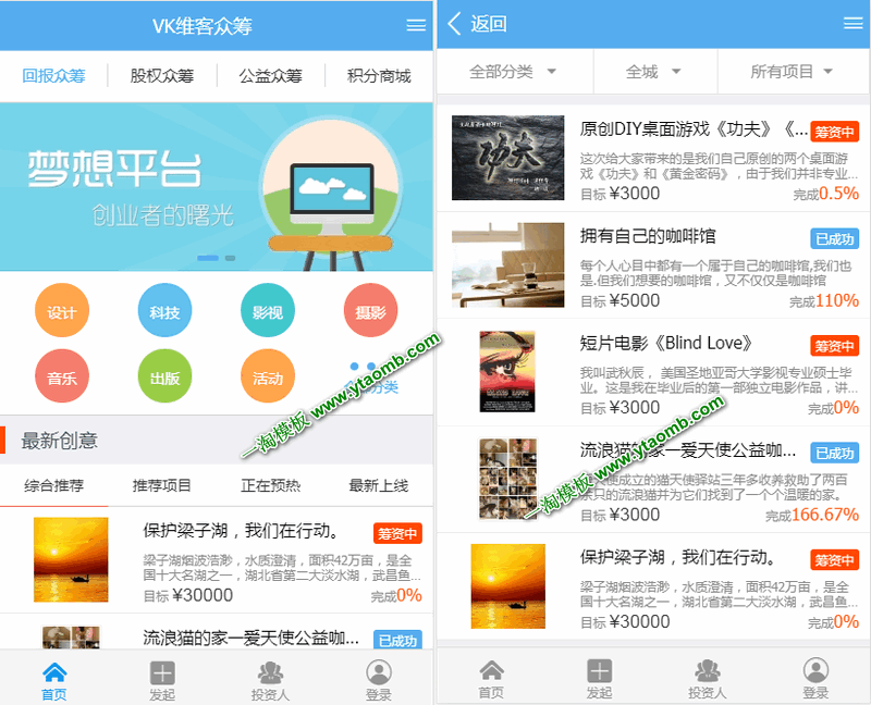 图片[5]-亲测VK维客众筹网整站源码+手机端众筹网站系统源码下载-理遇资源