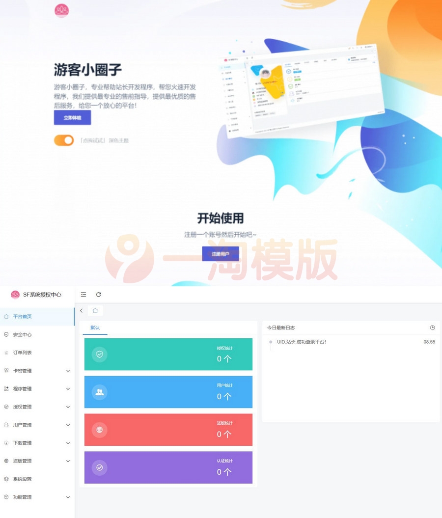 图片[1]-亲测2023全新SF授权系统源码 V3.7全开源无加密版本-理遇资源