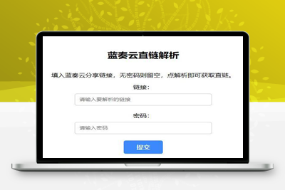 亲测蓝奏云直链获取在线解析网站源码 蓝奏云链接解析 本地API接口-理遇资源