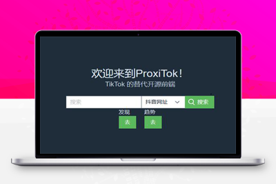 亲测ProxiTok国际版抖音TikTok网页版源码，支持国内网络直连-理遇资源