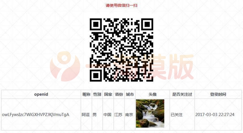 图片[1]-亲测PHP微信扫码关注公众号并登录授权源码-理遇资源