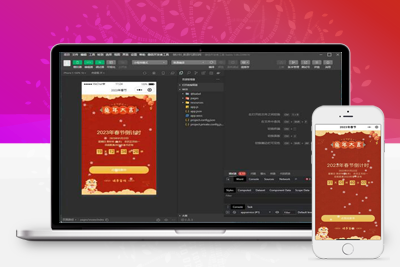 亲测2023兔年新年春节倒计时微信小程序源码-理遇资源